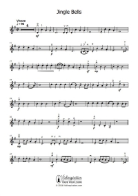 Jingle Bells - intermediate violin sheet music tutorial