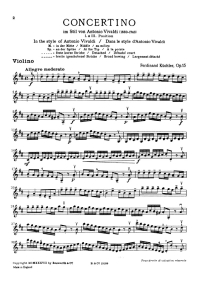 Kuechler - Op15 - violin - download sheet music