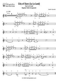 La La Land - City of Stars - beginner violin sheet music thumbnail La La Land - City of Stars - beginner violin sheet music thumbnail