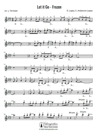 Let it Go - Violin Sheet Music Tutorial