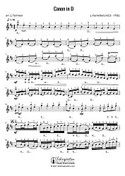 Pachelbel's Canon in D - Violin Sheet Music