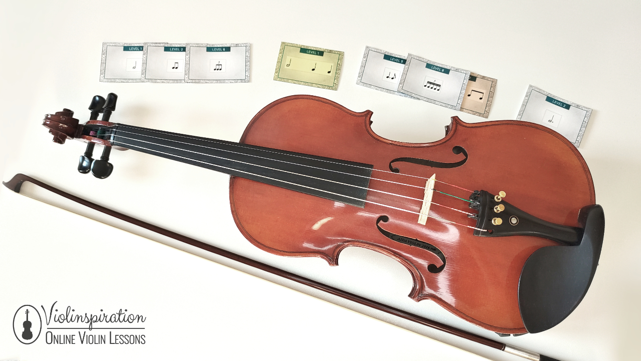 Rhythm Cards - play rhythm games with a violin