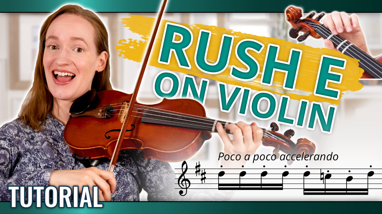 Rush E Easy Violin Tutorial and PlayAlongs with Sheet Music ...