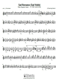 Sad Romance - Violin Sheet Music Tutorial