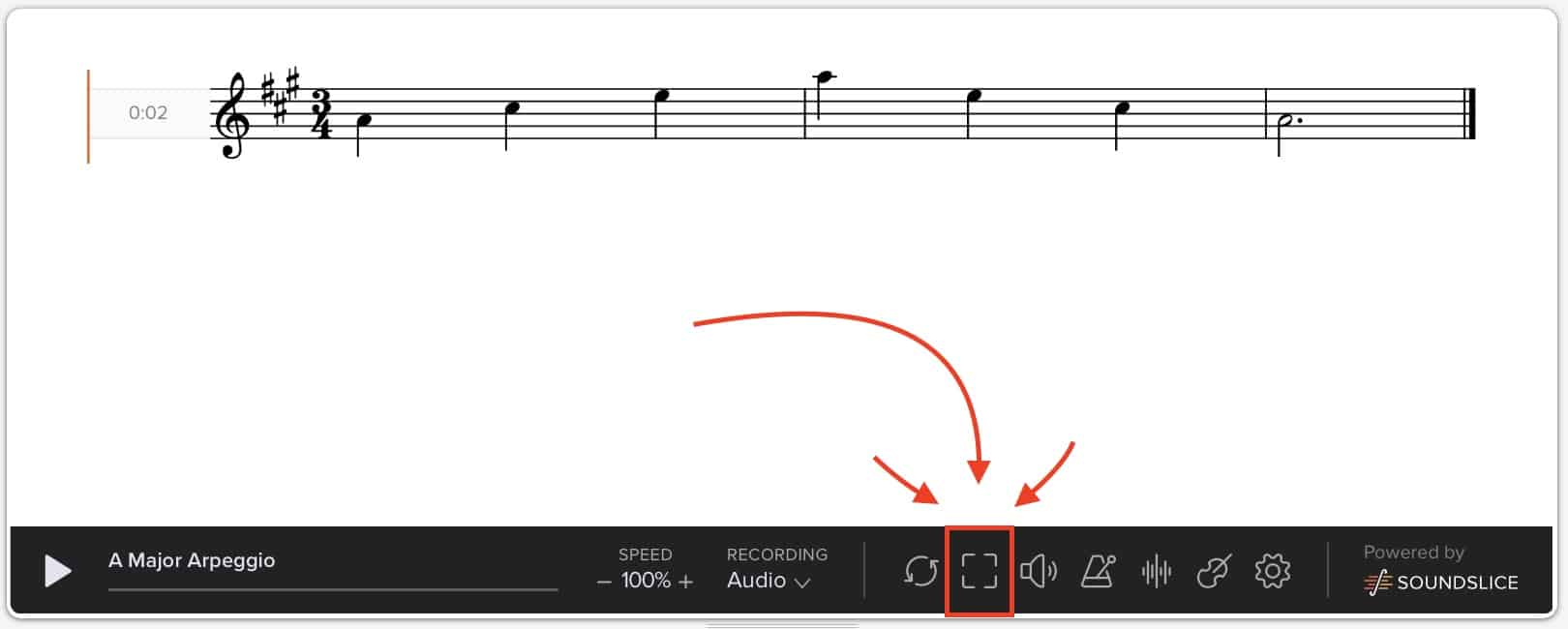 Violin Accompaniment App - Fullscreen