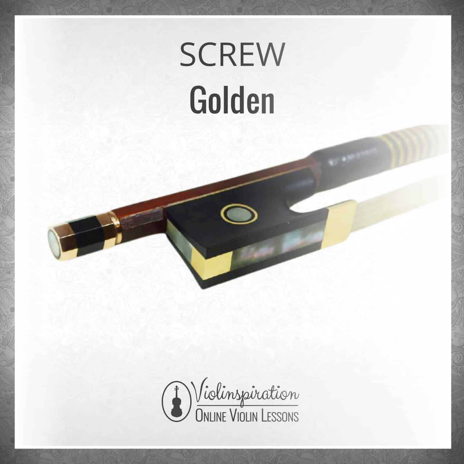 Violin Bow Materials - Golden Screw