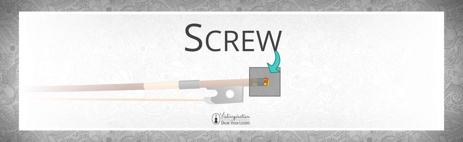 Violin Bow Parts - Screw