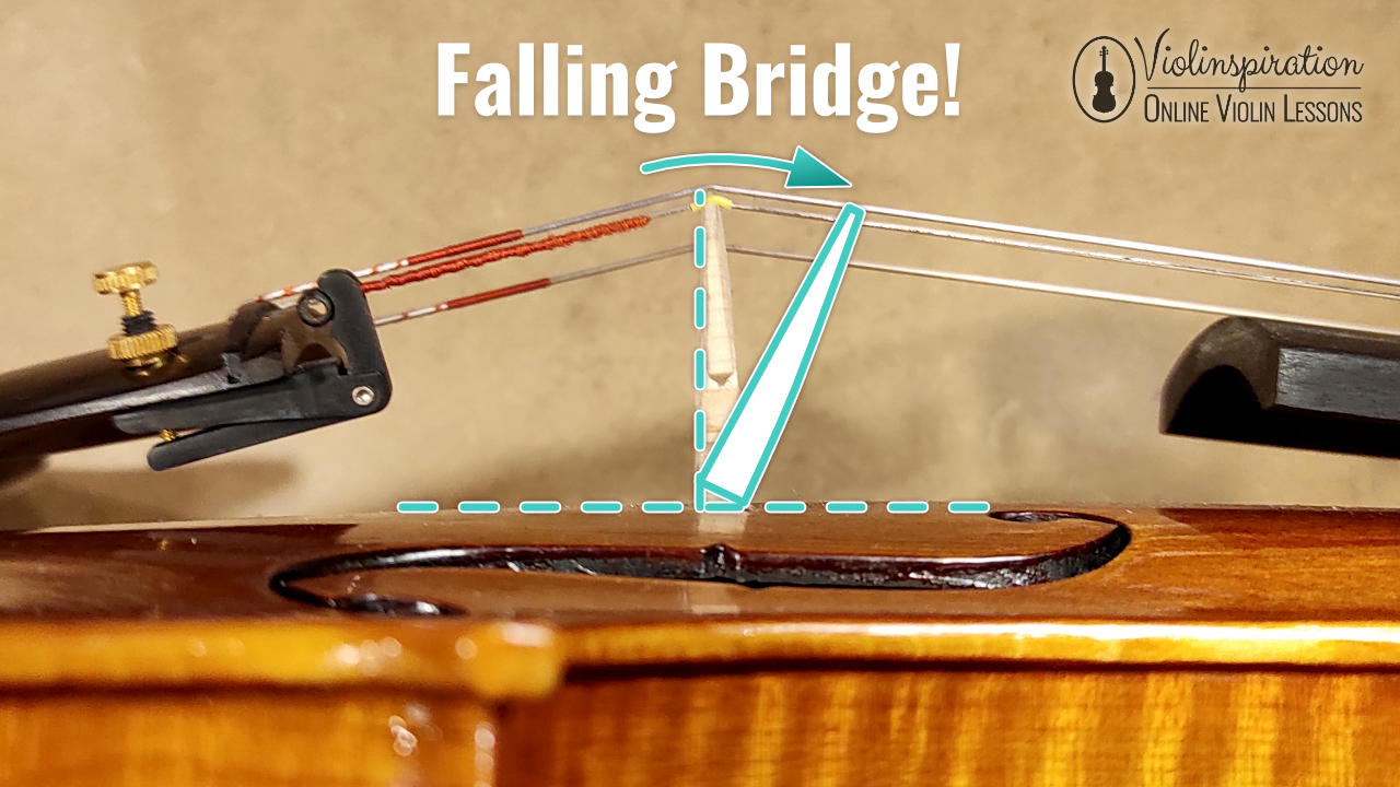 Violin Bridge Position - Falling