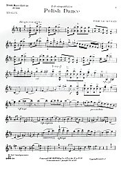 Violin Chords - Polish Dance by Edmund Severn