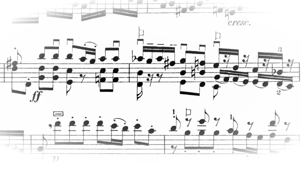 Violin Chords in sheet music