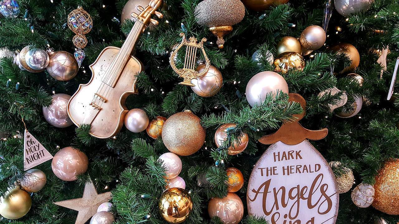Violin Christmas Music - Tree Decorations