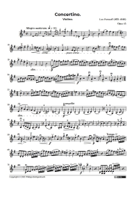Violin Concertos - Portnoff Violin Concertino in E Minor, Op 13