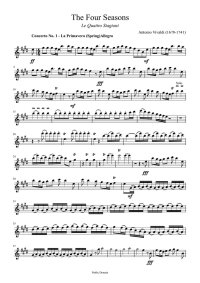 Violin Concertos - Vivaldi - Four Seasons - violin solo