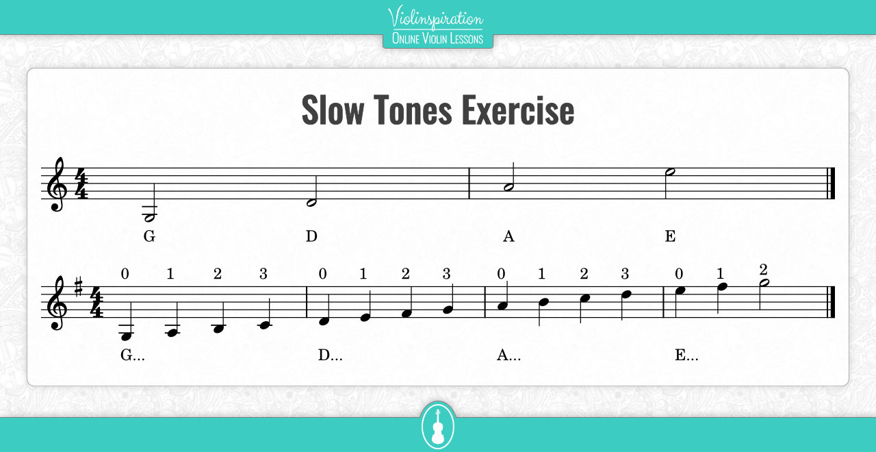 Violin Exercises - Slow Tones Exercise