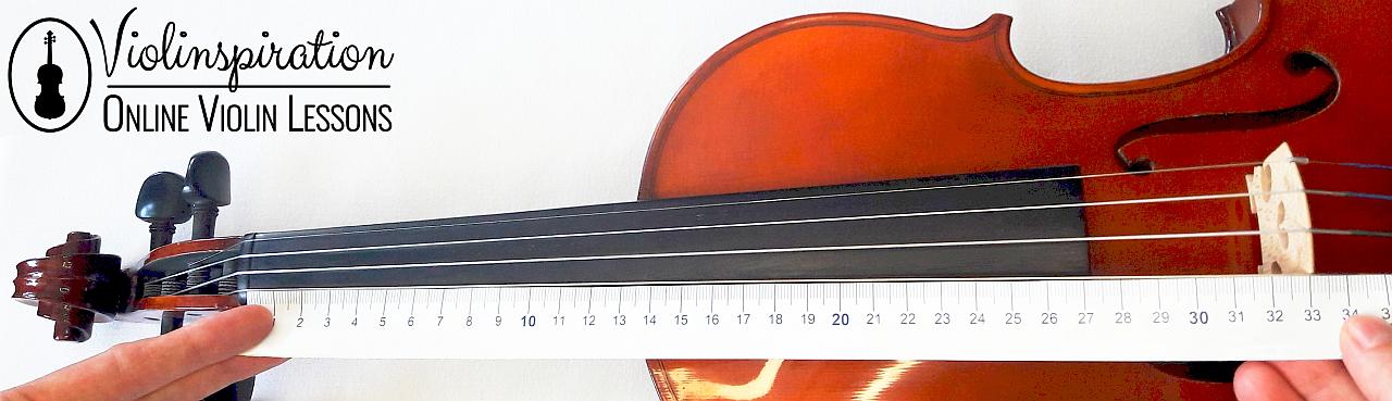 Violin Fingerboard Stickers Violin with a Measuring Tape