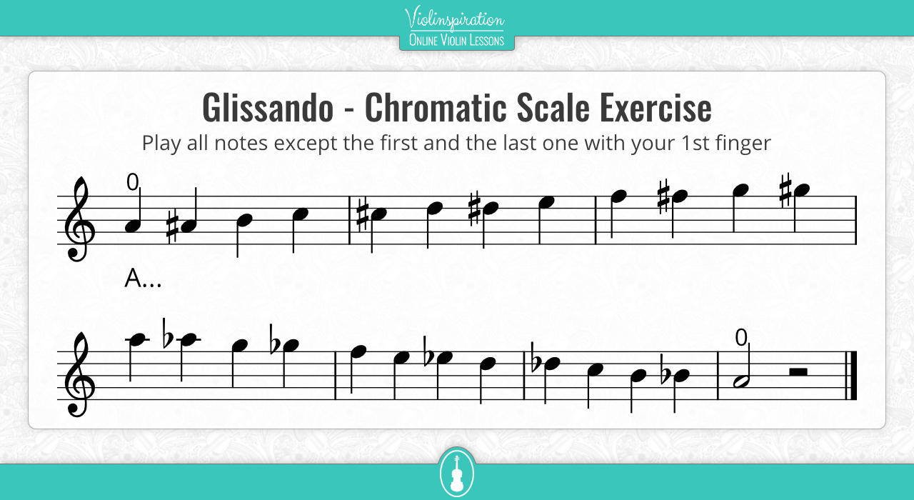 Violin Glissando - Chromatic Scale Exercise