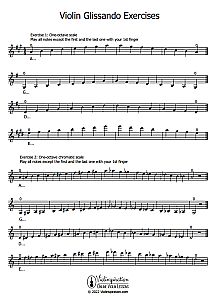 Violin Glissando - Download Free Exercises