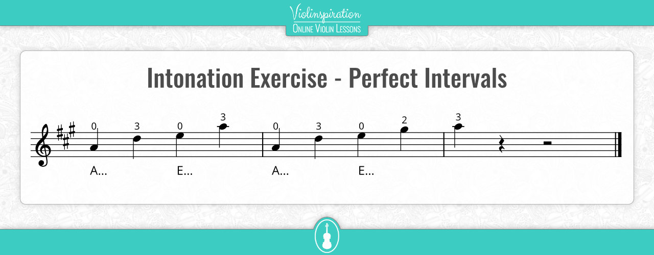 Violin Intonation Exercises - Perfect Intervals