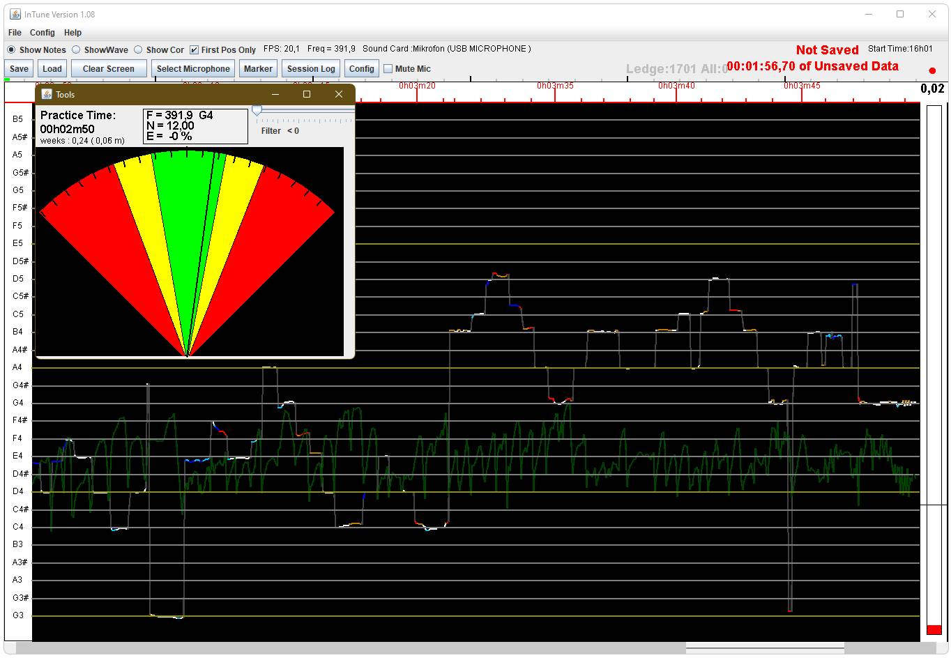 Violin Intonation - InTune Pitch Analyzer Software