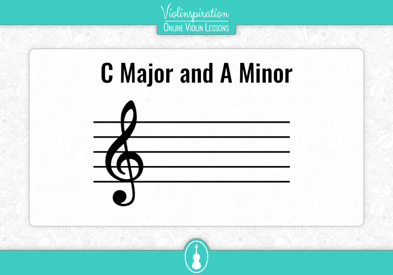 Violin Key Signatures - C Major and A Minor Key Signature