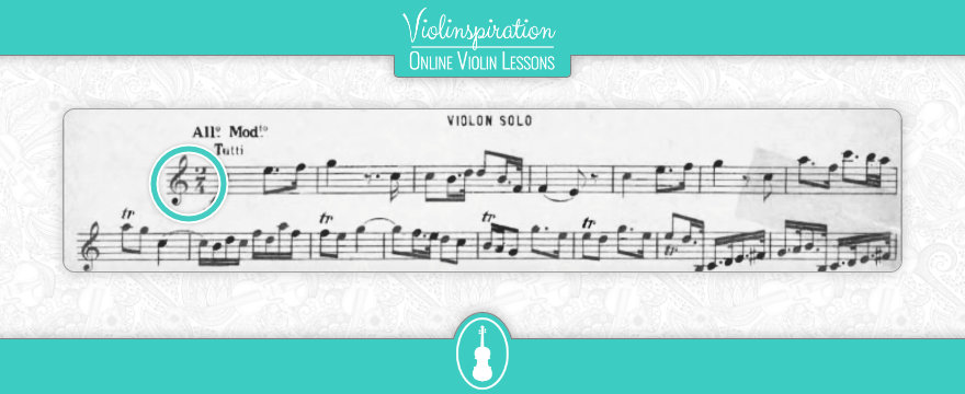 Violin Key Signatures - Sibelius Concerto - start