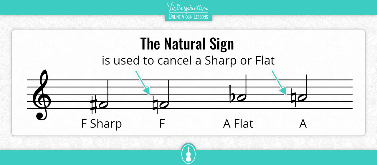 Violin Key Signatures - The Natural Sign
