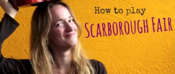 Violin Lesson - How to play Scarborough Fair by Simon & Garfunkel - Video Sheet Music Tutorial