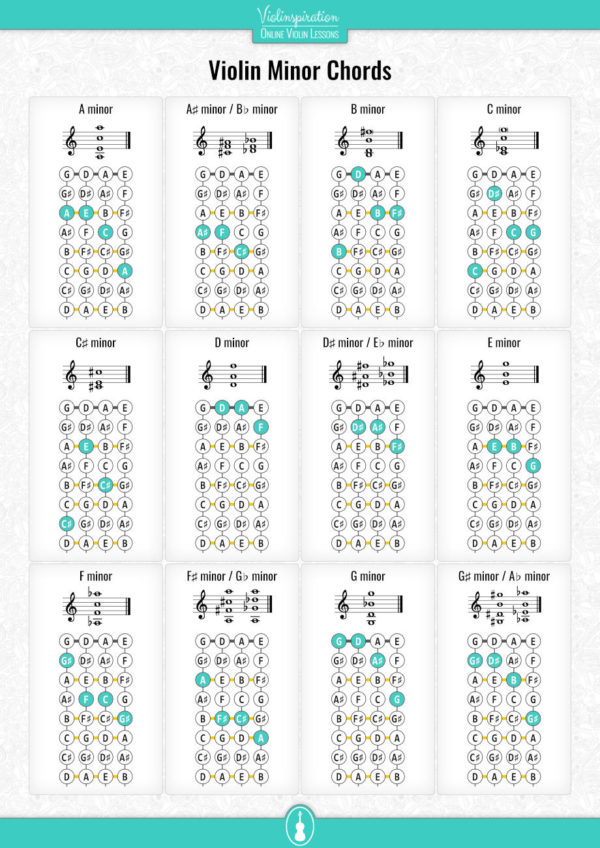 Printable Violin Chord Chart
