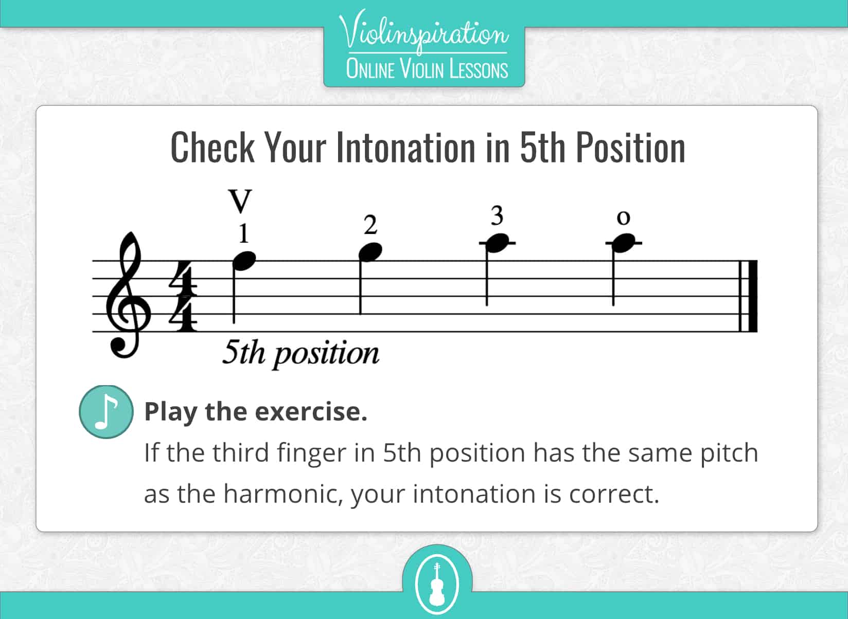Violin Positions - Fifth Position Exercise