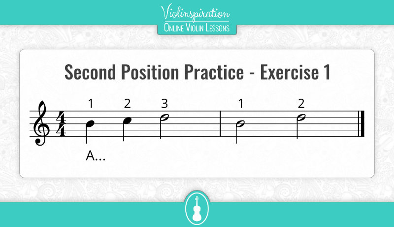 Violin Second Position - Practice - Exercise 1