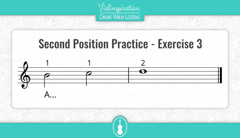 Violin Second Position - Practice - Exercise 3