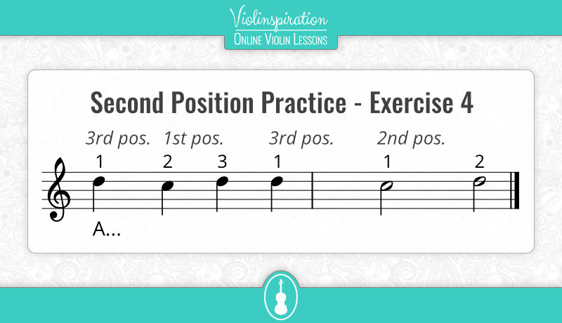 Violin Second Position - Practice - Exercise 4