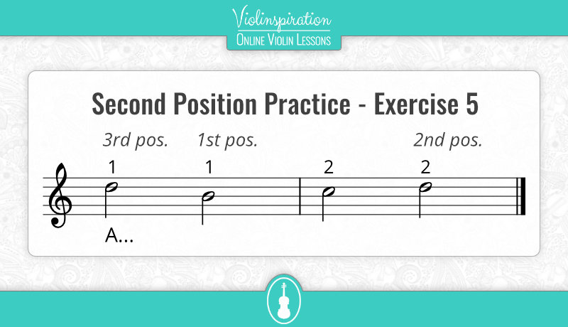 Violin Second Position - Practice - Exercise 5