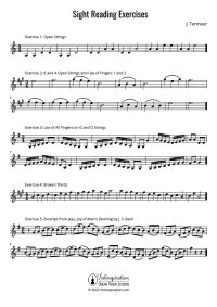 Violin Sight Reading Exercises for Beginners