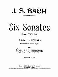 Violin Solos - Bach - 6 Sonatas and Partitas for Violin - sheet music