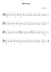Violin Solos - Ode to Joy Beethoven - Violin Sheet Music