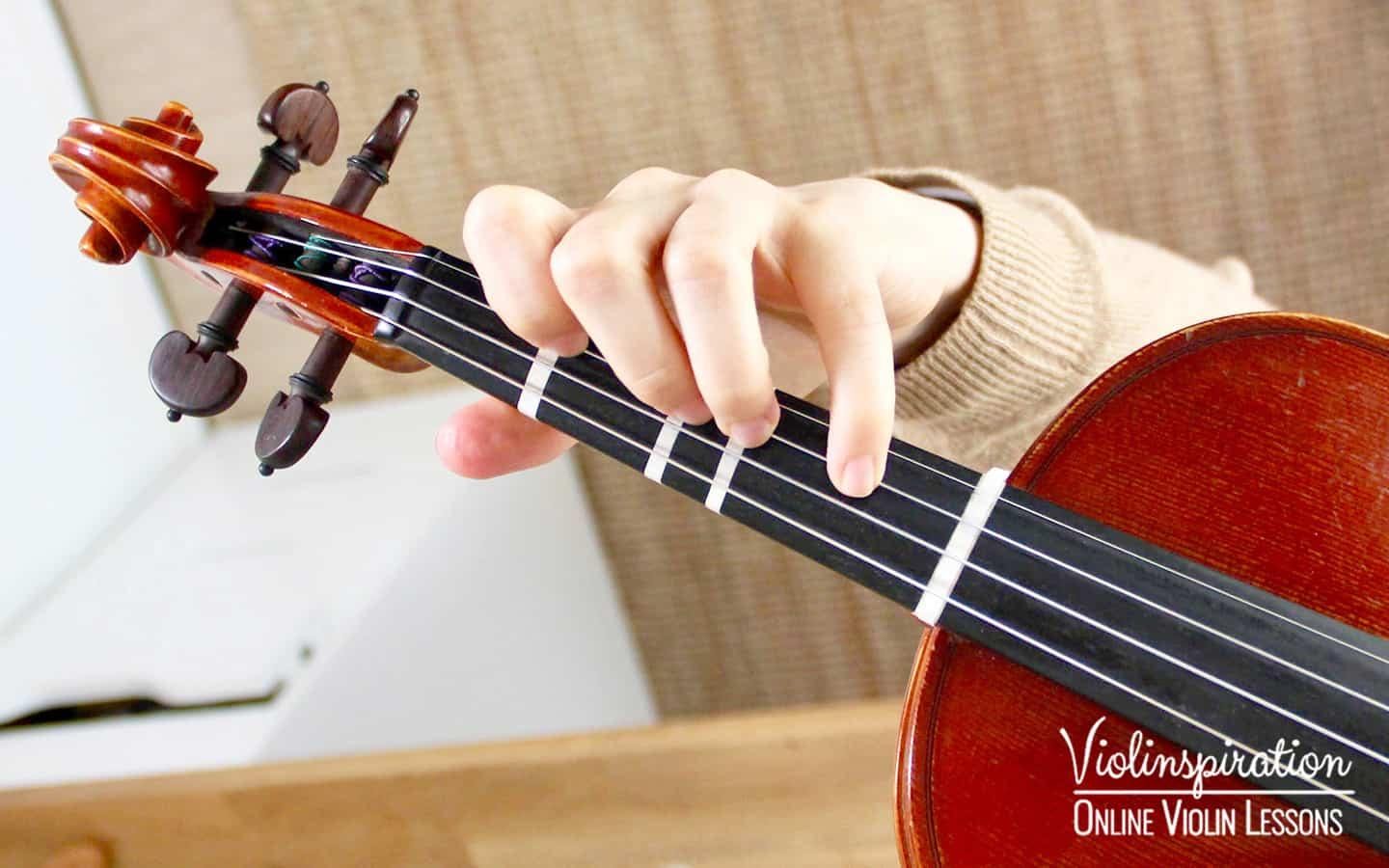 Violin Techniques - first position fingers pattern