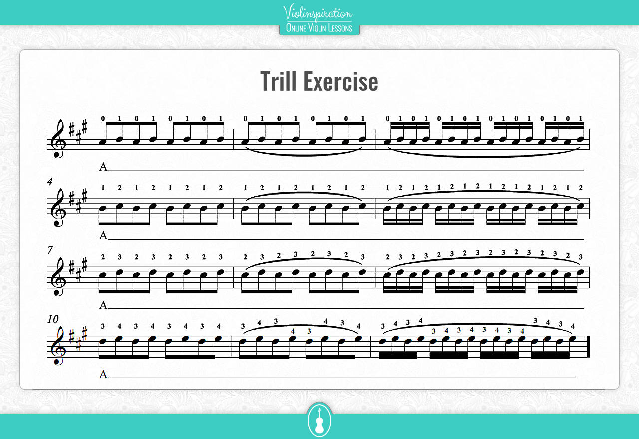 Violin Techniques - trill exercise