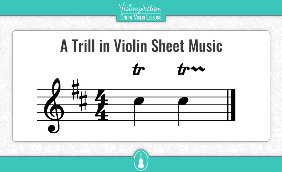 Violin Trill in Sheet Music