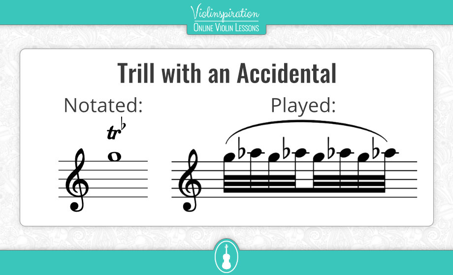 Violin Trill with an flat Accidental Violin Trill with an flat Accidental