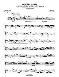 Violin Zelda Sheet Music - Gerudo Valley arrangement of Adam Gubman