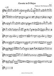 What is the Appoggiatura - Bach - Gavotte in D Major - sheet music
