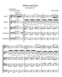 What is the Appoggiatura - Boccherini - Minuet and Trio - sheet music