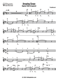 amazing grace - beginner - thumbnail