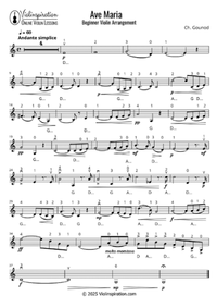 Violin Sheet of Ave Maria Ave Maria violin sheet music