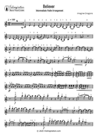 believer + intermediate + violin solo + thumbnail