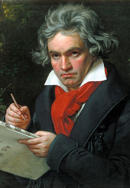 classical period composers - Ludwig van Beethoven by Karl Joseph Stieler, Public domain