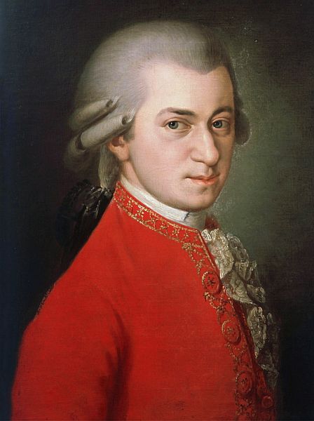 classical period composers - Wolfgang Amadeus Mozart by Barbara Krafft, Public domain