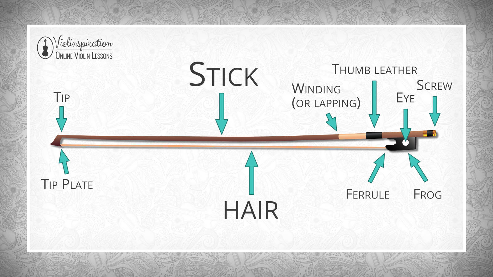 down bow vs up bow - Violin Bow Parts