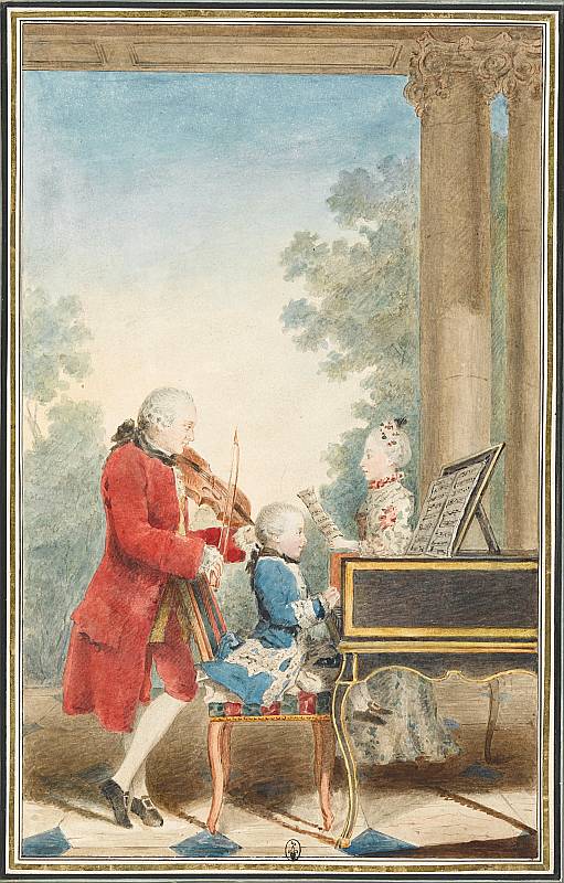 facts about mozart - Louis Carrogis dit Carmontelle - Portrait de Wolfgang Amadeus Mozart